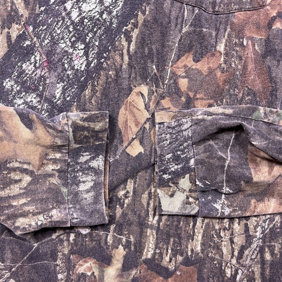 Vintage Jerzees‎ Outdoors Camouflage Long Sleeve T Shirt Men XL Mossy Oak - Picture 11 of 12